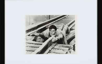 SOLD. An original American b/w press or still photograph of the actor Christopher Reeve (1952-2004)...