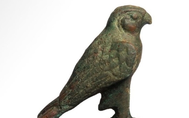 Ancient Egyptian Bronze Falcon Horus
