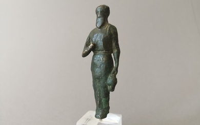 Ancient Roman Bronze Statuette of Dionysos Typus Braschi, rarest typus known