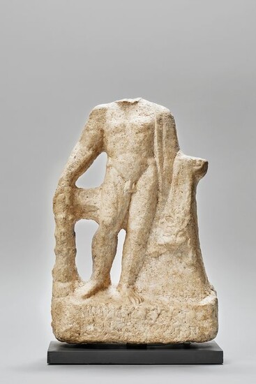 Ancient Roman Marble Statue of Hercules - 40×26×11 cm