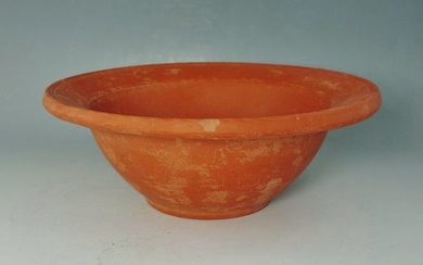 Ancient Roman Terracotta Red Ware Bowl - 58mm x 158mm