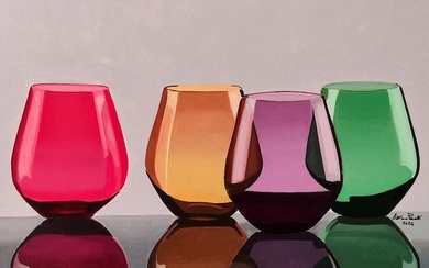 Antonio Perotti - Still Life Bicchieri in vetro