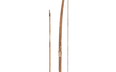 Apache Bow, with Painted Arrow