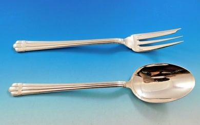 Aria by Christofle France Sterling Silver Vegetable Serving Set 2 Pc Long 9 7/8"