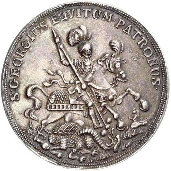 Austria - Ungheria - -Kremnitz,Georgmedal SD (1848 - 1916) San Giorgio a cavallo - Silver
