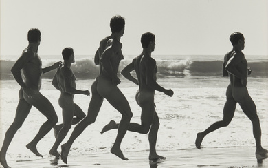 BRUCE WEBER (B. 1946) Running at Point Conception, California, 1987