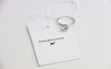 Bague de marque "Mauboussin", en or blanc,... - Lot 39 - Alexandre Landre Nancy