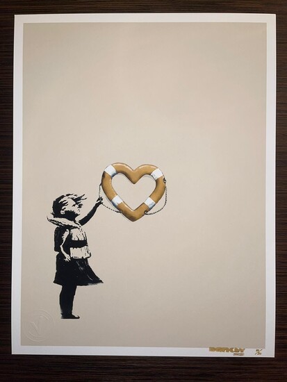 Banksy (after) X Post Modern Vandal (Gold)