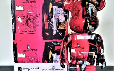 Bearbrick 400% + 100% - After Andy Warhol - Jean-Michel Basquiat