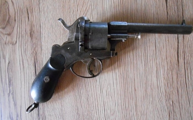 Belgium - 20th century - Liège ELG - Pistol holster - Officers - SA&DA - Pinfire (Lefaucheux) - Revolver - 12mm cal