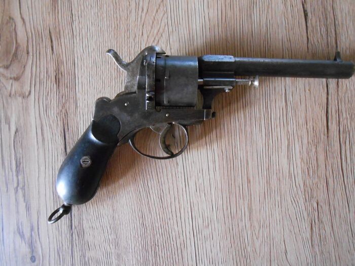 Belgium - 20th century - Liège ELG - Pistol holster - Officers - SA&DA - Pinfire (Lefaucheux) - Revolver - 12mm cal