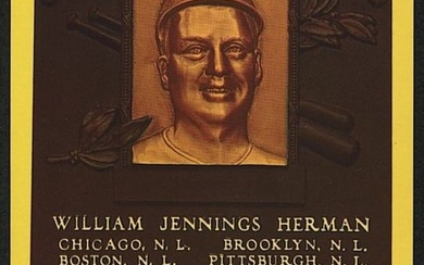 Billy Herman Signed Baseball Hall