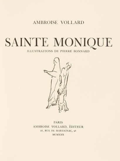 Bonnard, Pierre, und Ambroise Vollard.