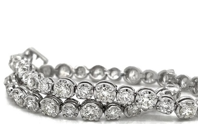 Bracelet - White gold - 6.10ct. Diamond