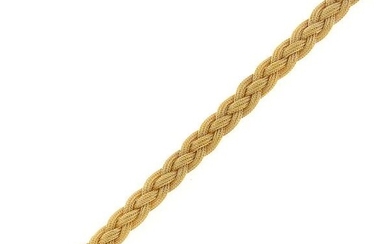 Braided Gold Mesh Bracelet