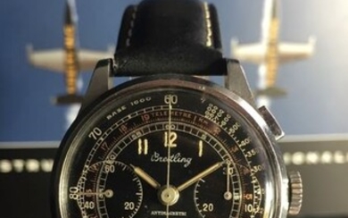 Breitling - Tricompax Chronograph Militar Antimagnetic - Calibre Landeron 42 - Men - 1901-1949