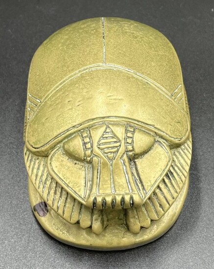Bronze scarab paperweight, c1925-1945