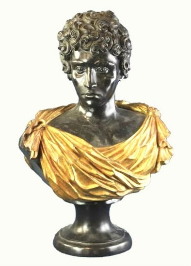 Bust Of A Roman Emperor, Circa 1900