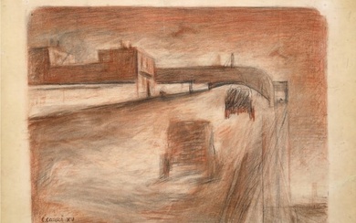 CARLO CARR? (Quargnento, 1881 - Milano, 1966) Studio per il "Lingotto" 1937