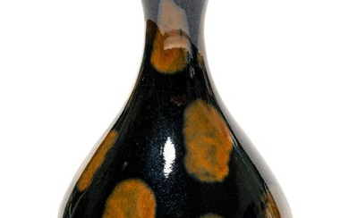 CHINESE YAOBIAN RUST SPOTTED CERAMIC VASE