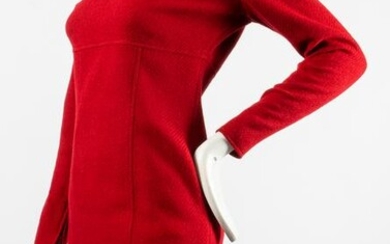 Calvin Klein Long-Sleeved Wool Blend Dress