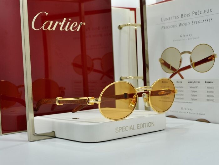 Cartier Giverny Gold (Large) - Funkykhalou-shop.com Rare Vintage Sunglasses  Lunettes