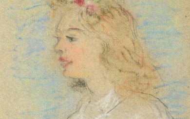 Charles CAMOIN (1879-1965) – Portrait de femme – Pastel sur papier – Signé et d…