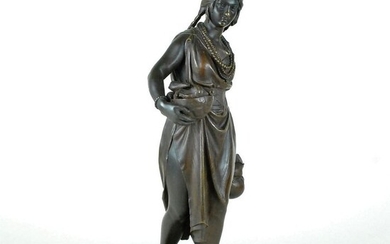 Charles Cumberworth (1811-1852) - Sculpture, Domingue woman - Bronze - 19th century