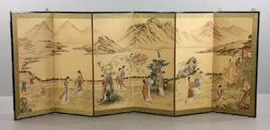 Chinese Hand Painted Folding Screen