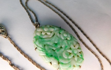 Chinese Jade Pendant on Chain