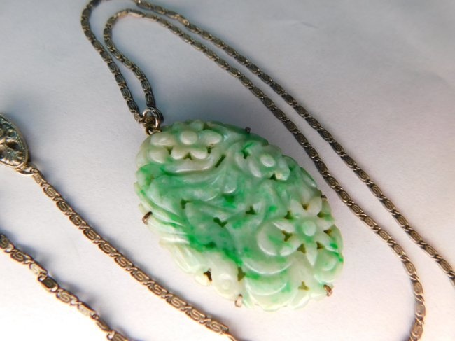 Chinese Jade Pendant on Chain