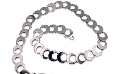 Christian Dior - Vintage Silver Metal Chain Belt or Necklace - Belt