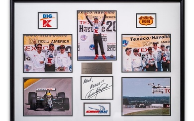 Christian Fittipaldi's First CART Series Victory Photographs, Matted and Framed