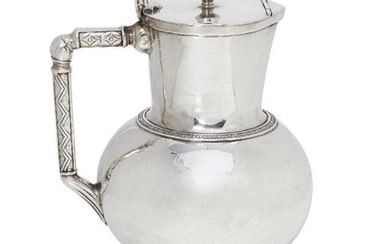 Christopher Dresser (1834-1904), an electroplated claret jug,...