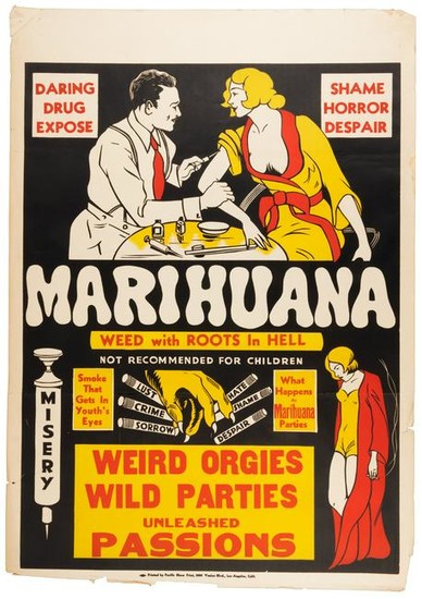 Classic MARIHUANA One-Sheet Movie Poster
