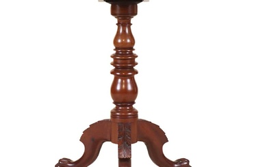 Classical Carved Mahogany Candlestand