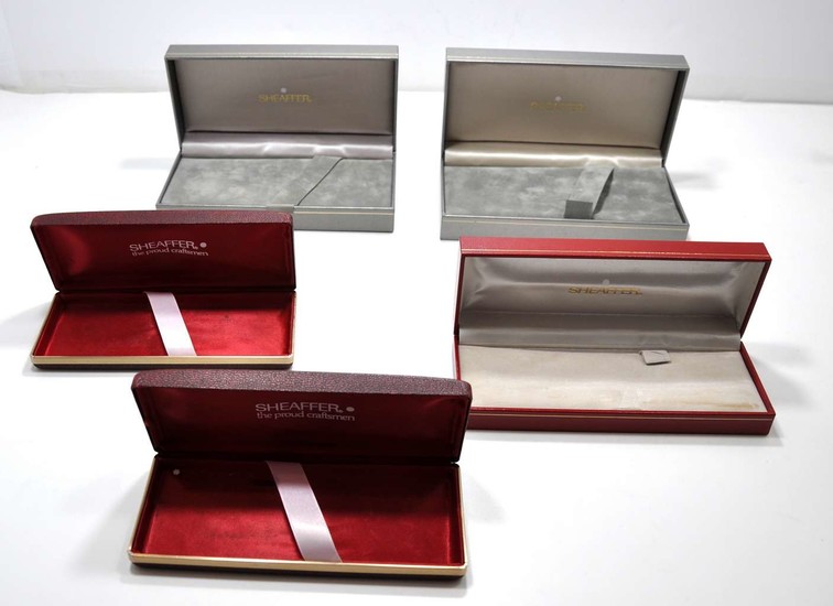 Collection of 5 Pen Boxes made by Sheaffer