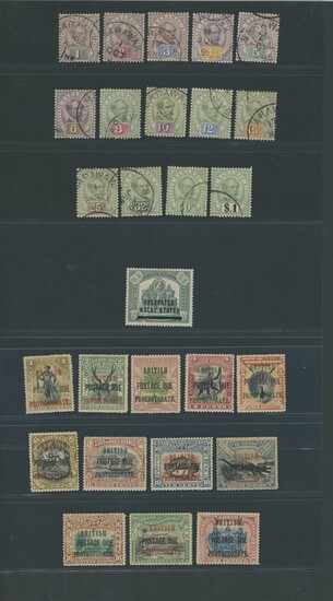 Collections and Ranges A selection of mint and used sets and single stamps from Brunei, Malaya...