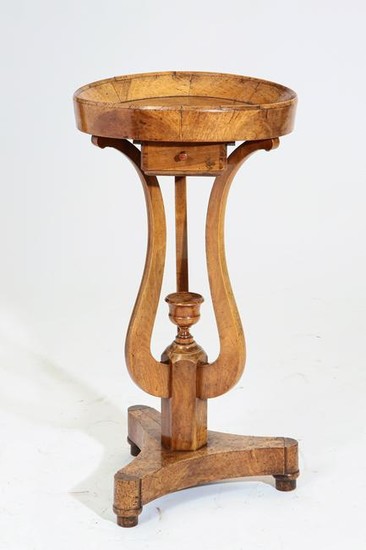 Continental Neoclassical walnut occasional table