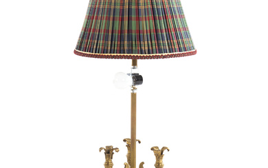 Continental Style Gilt Metal Bouillotte Lamp