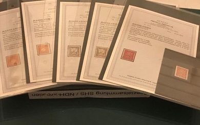 Croatia - Part of the Vladimir Fleck collection with 51 certificates - Michel