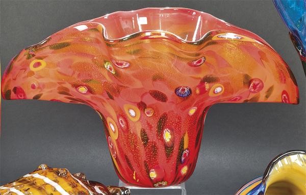 Curly mouth vase in Murano glass circa.