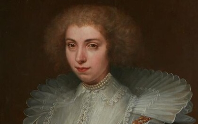 D van Santvoort, portrait of a noble lady, oil