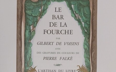 DE VOISINS (Gilbert) : Le Bar de la Fourche.... - Lot 39 - Villanfray & Associés