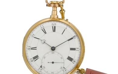 DENT, LONDON | A GOLD OPEN-FACED QUARTER REPEATING KEYLESS LEVER WATCH CIRCA 1804, NO. 31268
