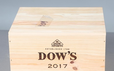 DOW'S VINTAGE PORT 2017 - CASED. 6 bottles of Dow's Vintage ...