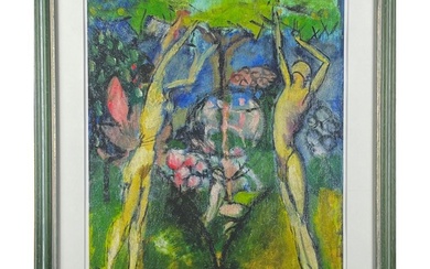 DUCHAMP Marcel (1887-1968). «Ete ». Impression jets d'encre sur toile d'aprés l'oeuvre originale. Format encadré...