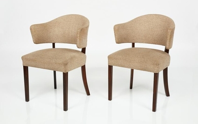 Danish, Curved-Back Easy Chairs (2)