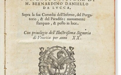 Dante Alighieri (c. 1265-1321) Con L'Espositione di M.