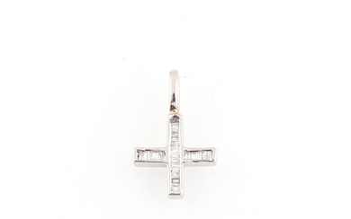 Diamant Kreuzanhänger zus. ca.0,15 ct